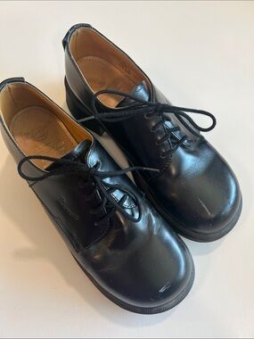 Dr. Martens - 7, 90s Classic Black Leather Lace-Up Shoe, made in England
